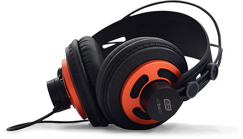 ESI Audio eXtra 10 - High Quality Monitoring Headphones with dSONIQ  Realphones Modeling Software - Black/Orange