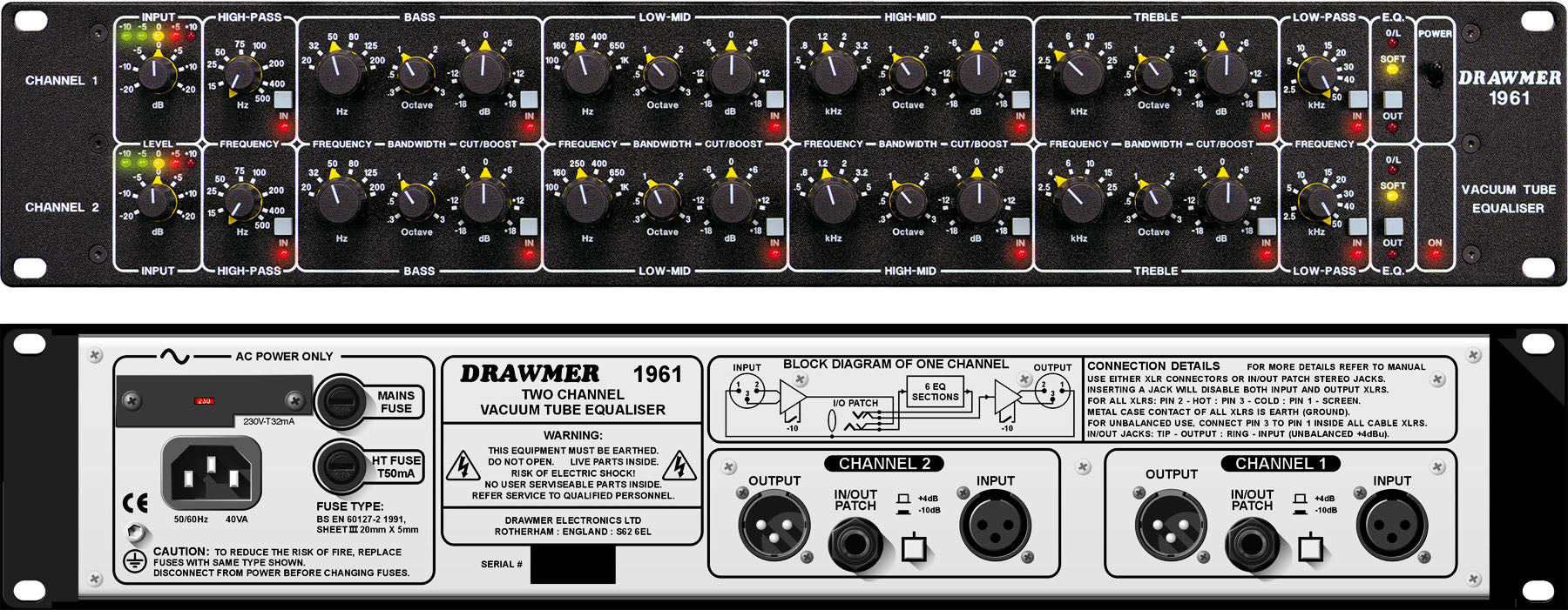 Drawmer 1961 - Vacuum Tube Equaliser - Professional Audio Design