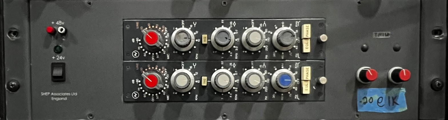 Vintage Neve 1084 Pair in Powered Rack