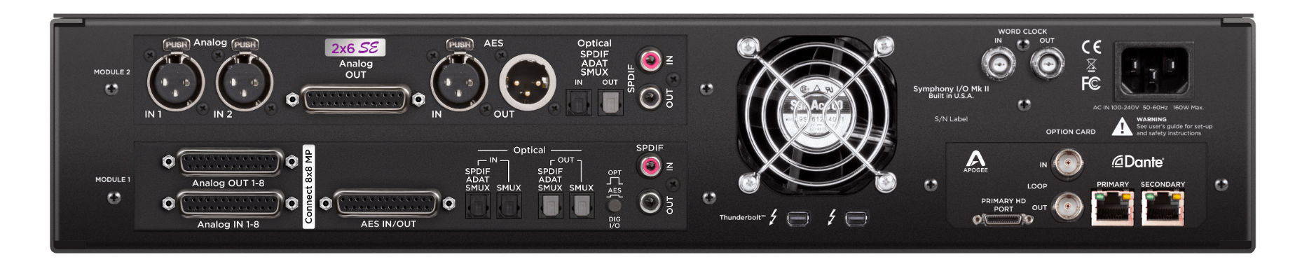 Apogee SYM2-CONNECT-8-2X6SE-TB-DANTE