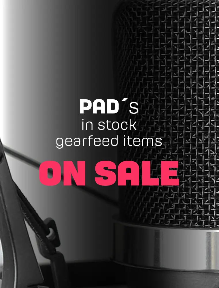 PAD´s in stock  gearfeed items ON SALE