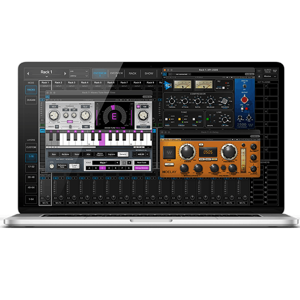 Waves SuperRack Performer - Live sound plugin host running natively on Mac & PC