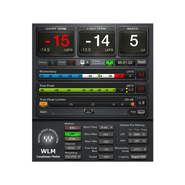 Waves WLM Plus Loudness Meter