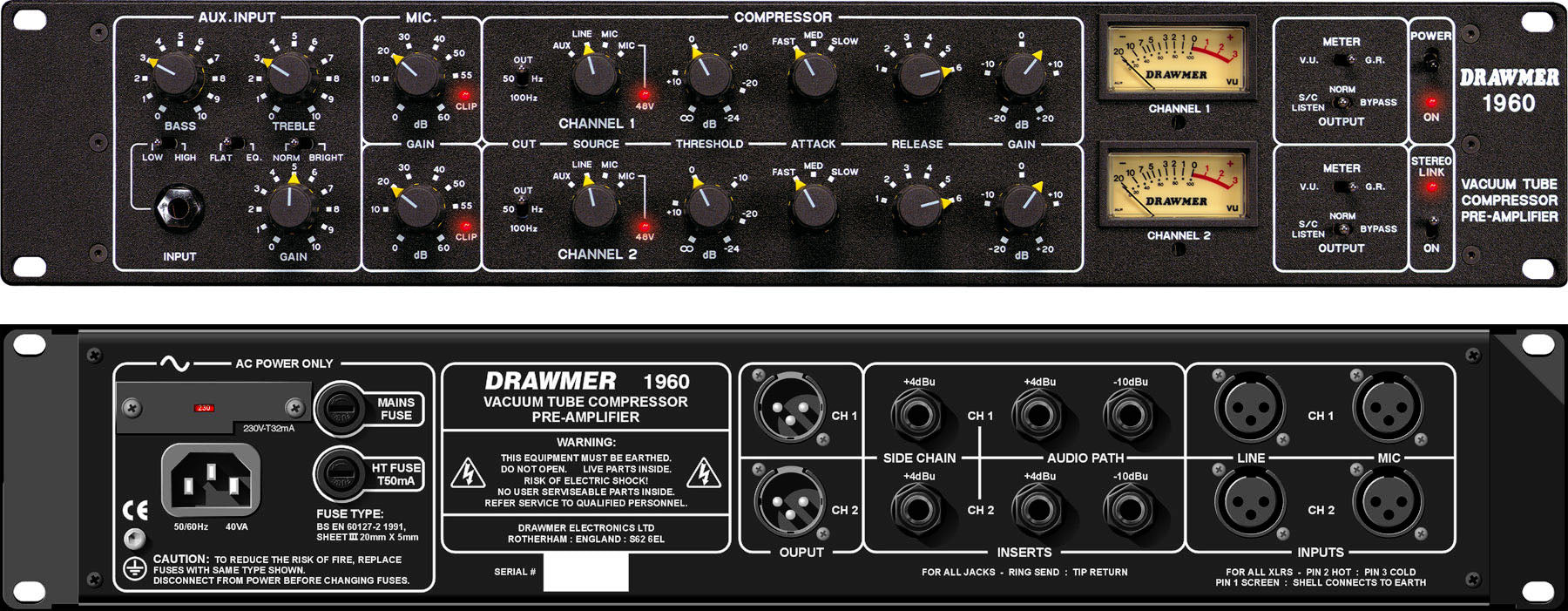 DRAWMER 1969 MERCENARY EDITION Préampli micro,compresseur-Processeur Audio