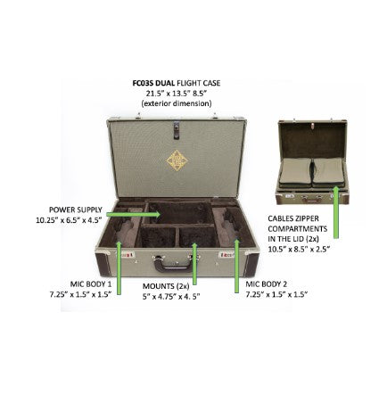 Telefunken FC03S - Dual Microphone System Flight Case